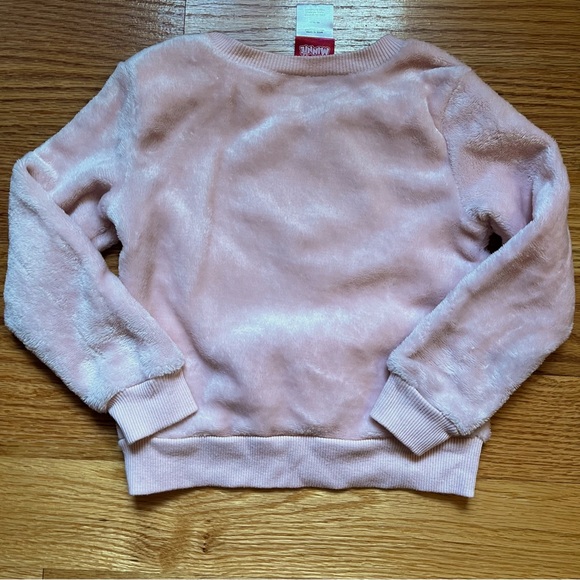 Disney Minnie Mouse pink soft sequin pullover sweatshirt size 4T - Picture 2 of 4